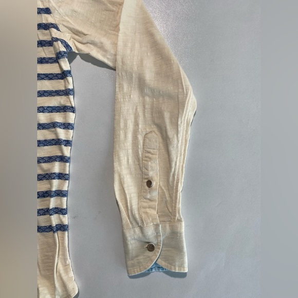 NEW Size S Mens Cremieux Kyoto Long Sleeve Button Down Shirt Cotton Ivory - Picture 3 of 8